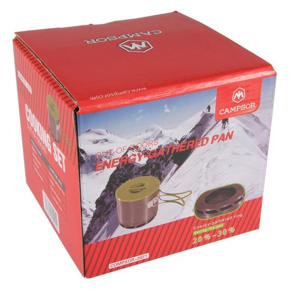 Кастрюля с радиатором Helios 1,0л CAMPSOR-2021