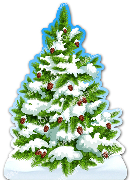 Декорация "Ель (зима)" арт. Ф401-1