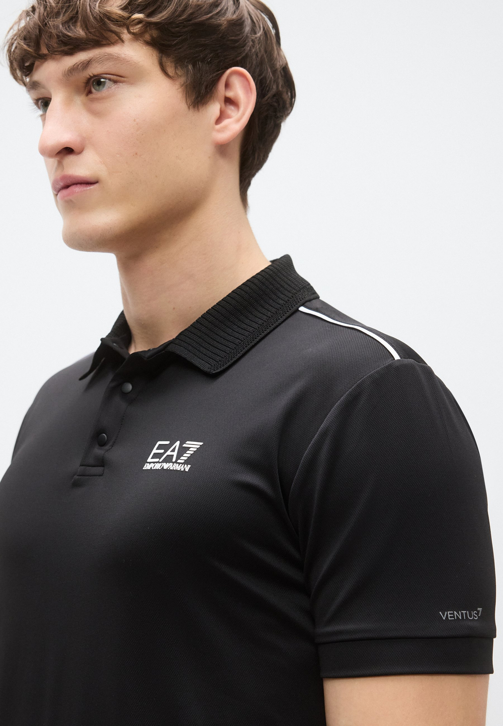 EA7 Emporio Armani TENNIS PRO - Футболка-поло - Чёрный