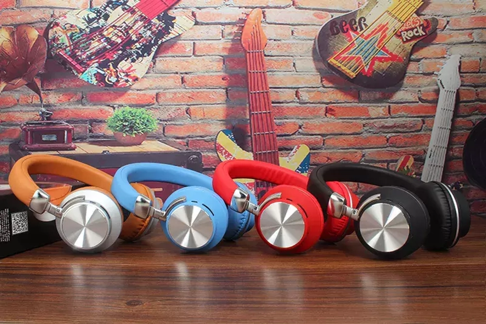 Bluetooth  наушники Music 98BT blue, беспроводные наушники, гарнитура, голубой