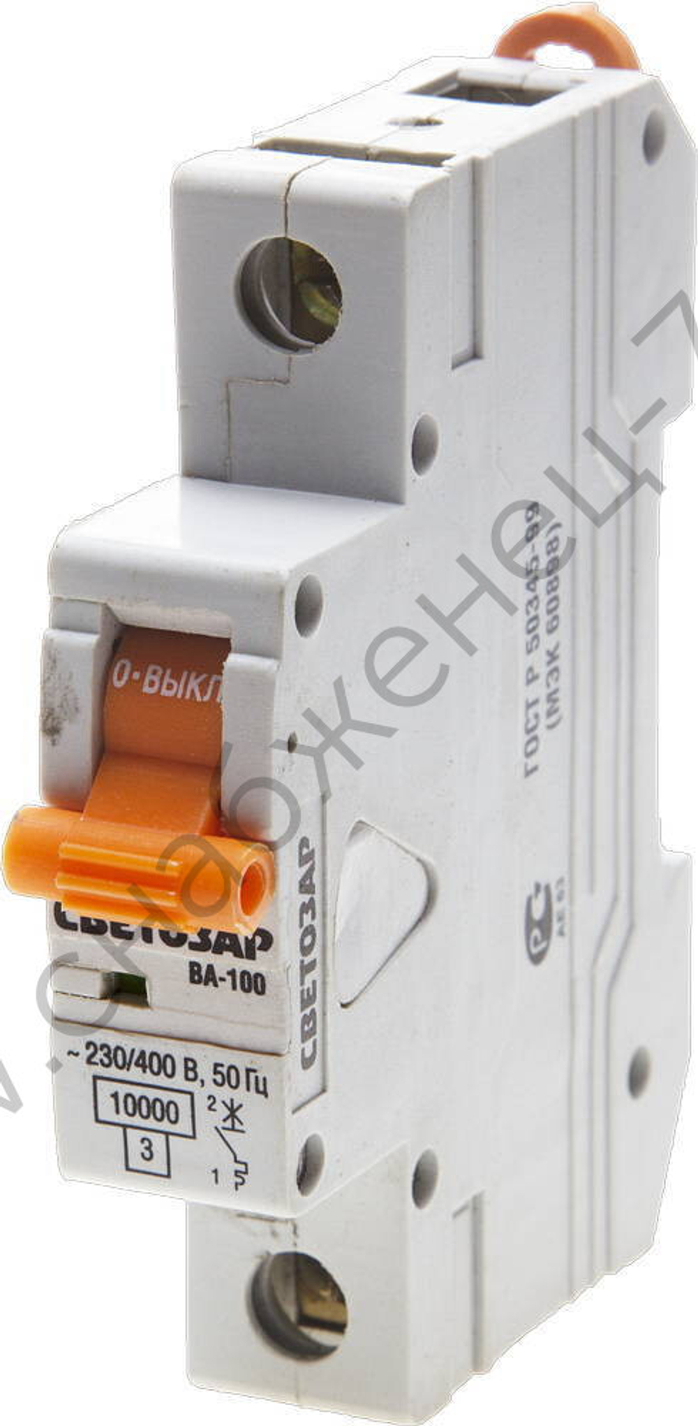 СВЕТОЗАР 1-полюсный, 40 A ″C″ откл. сп. 10 кА, 230/400В, Автоматический выключатель (SV-49071-40-C)