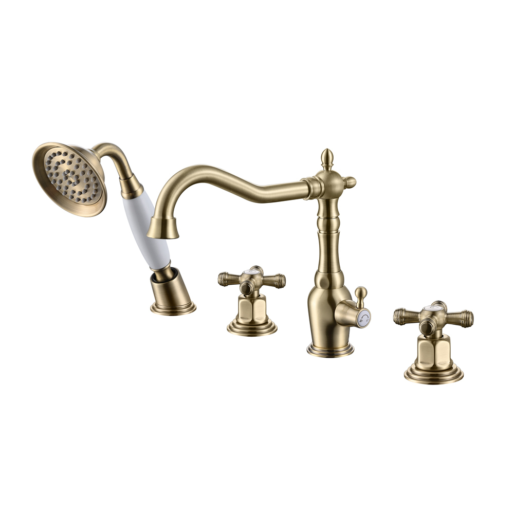 370132-D Смеситель на борт ванны БРОНЗА (4 отв.) ViEiR (8/1шт)