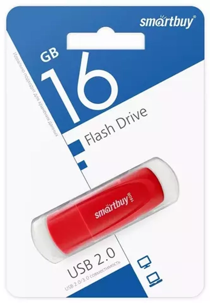 16GB USB Smartbuy Scout Red