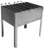 МАНГАЛ ДЛЯ ШАШЛЫКА ЭКОНОМ 400Х250Х400 МНГ14К+ 5 ШАМПУРОВ