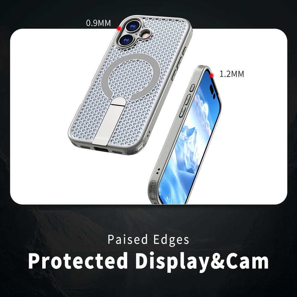 Прозрачный чехол Mesh Pro Magnetic Case для iPhone 17