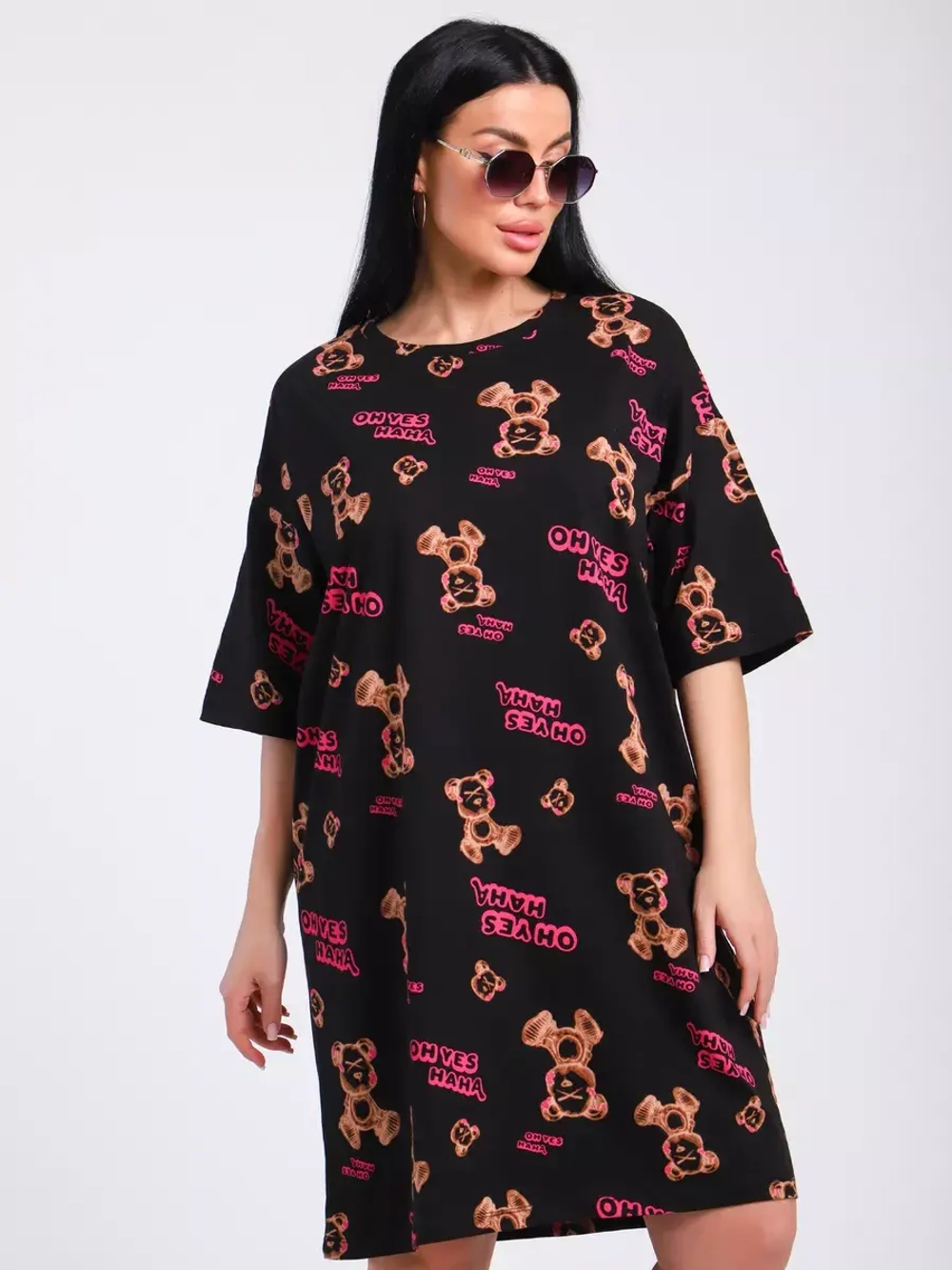 Платье-футболка спортивное оверсайз