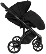 Детская коляска Roan Bass Next 2.0 3 в 1 с автокреслом Pituso Baesa Pro Black BSN/40/2 Caviar Black/Black/руч.Black