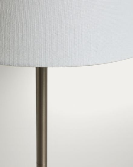 Металлический напольный светильник Navat с матовой серебристой отделкой