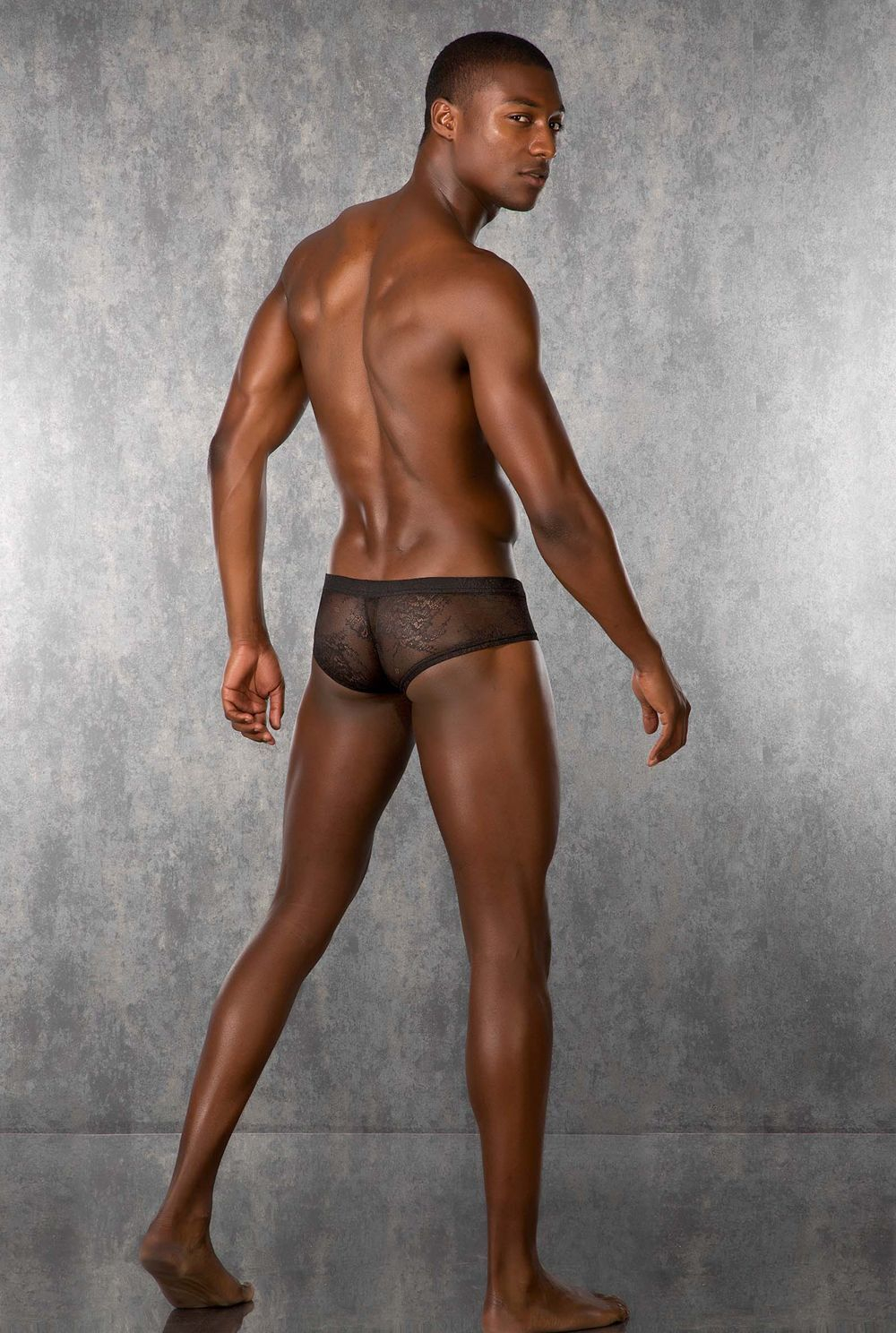 Черные укороченные ажурные боксеры Doreanse Black Lace (Размер: M) (Цвет: черный)