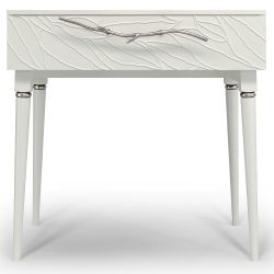Консоль Арт Колор leaves Классик Сильвер Белый опал