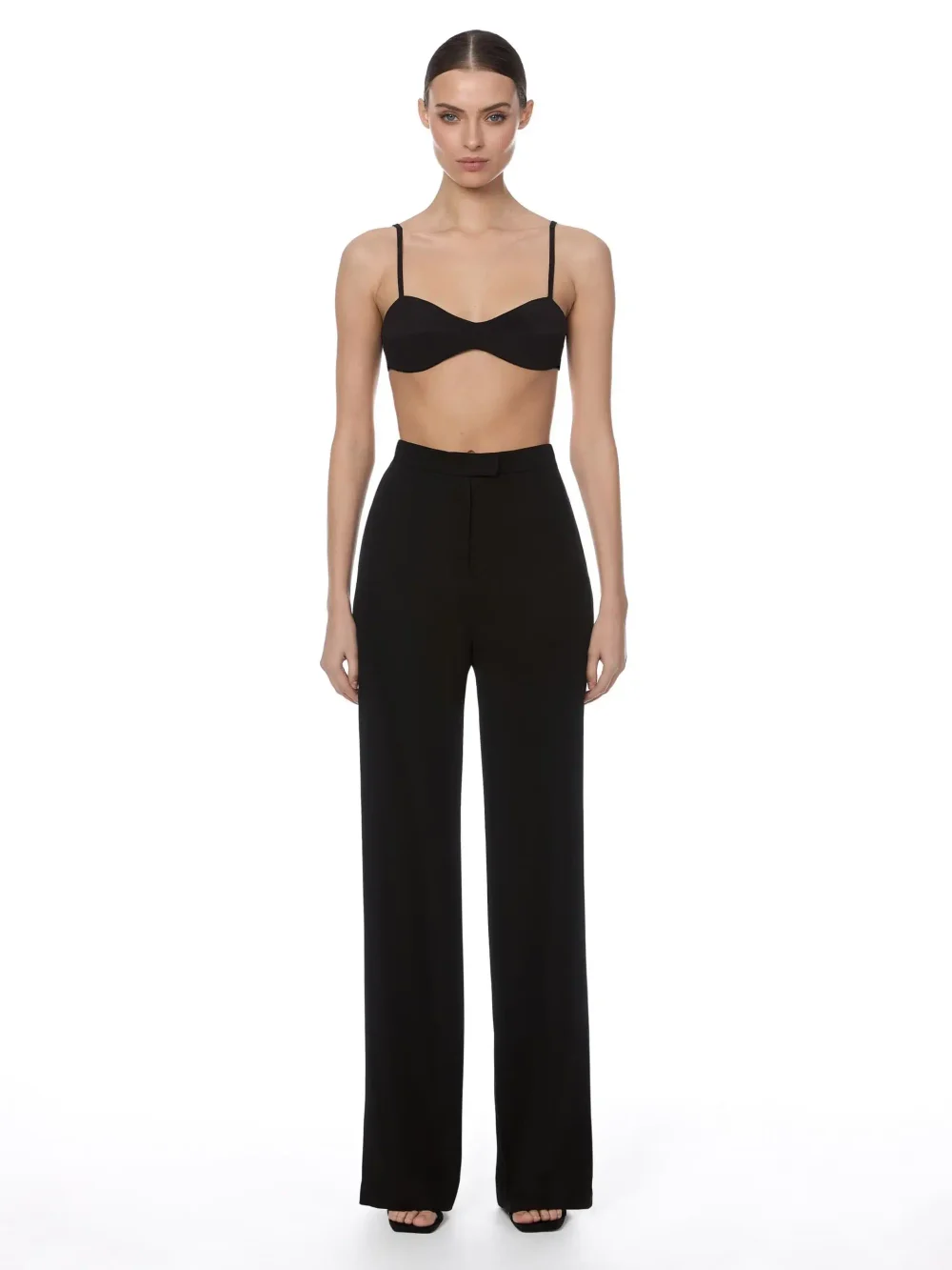 Брюки классические прямого кроя, Черный