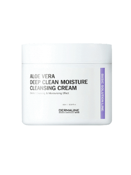 Мягкий крем для глубокого очищения лица Dermaline ALOEVERA DEEP CLEAN MOISTURE CLEANSING CREAM