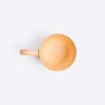 Деревянная кружка  с ручкой из цельного куска древесины кедра для чая, пива и других напитков 300 мл. C60