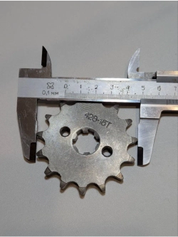 tt Звезда ведущая для питбайка, мопеда (428-15Т) 17мм сталь