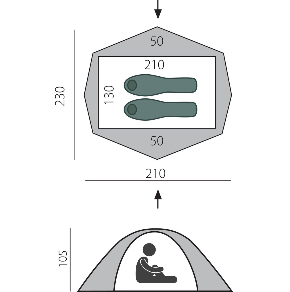 Размеры. Легкая экспедиционная палатка Btrace Swift