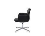 Кресло для посетителей Riva Design Charm-ST C2512, натуральная кожа, Светло-коричневый (1A-MB915)