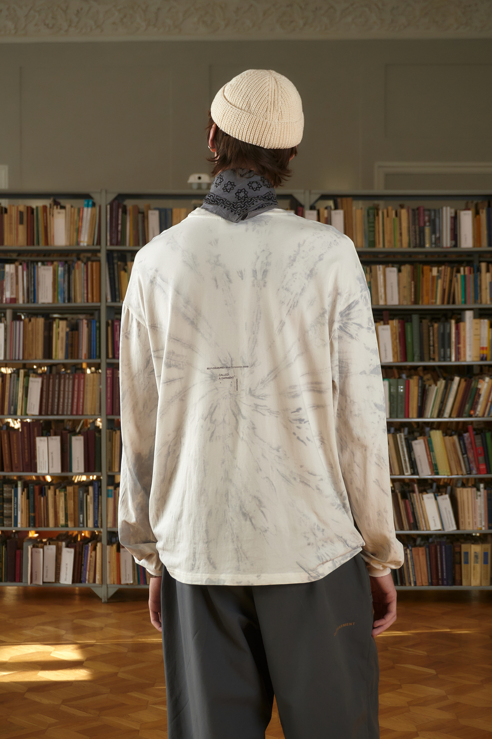 Лонгслив Called a Garment Essential Tie-Dye "Ash Spiral"