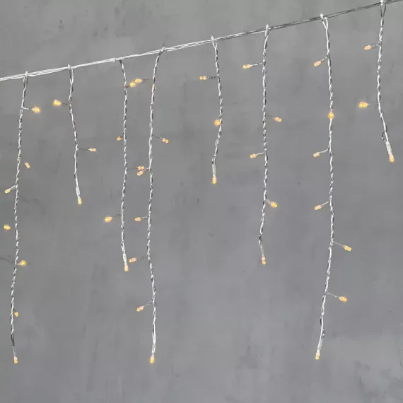 Светодиодная бахрома 4,9*0,5 м., 240 желтых LED ламп, прозрачный провод ПВХ, Beauty Led (PIL240-10-2Y)