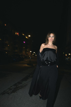 ZARA БРЮКИ BALLOON С ЗАЩИПАМИ, ЧЕРНЫЙ