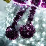 Светодиодный снеговик - девочка "Снежка"