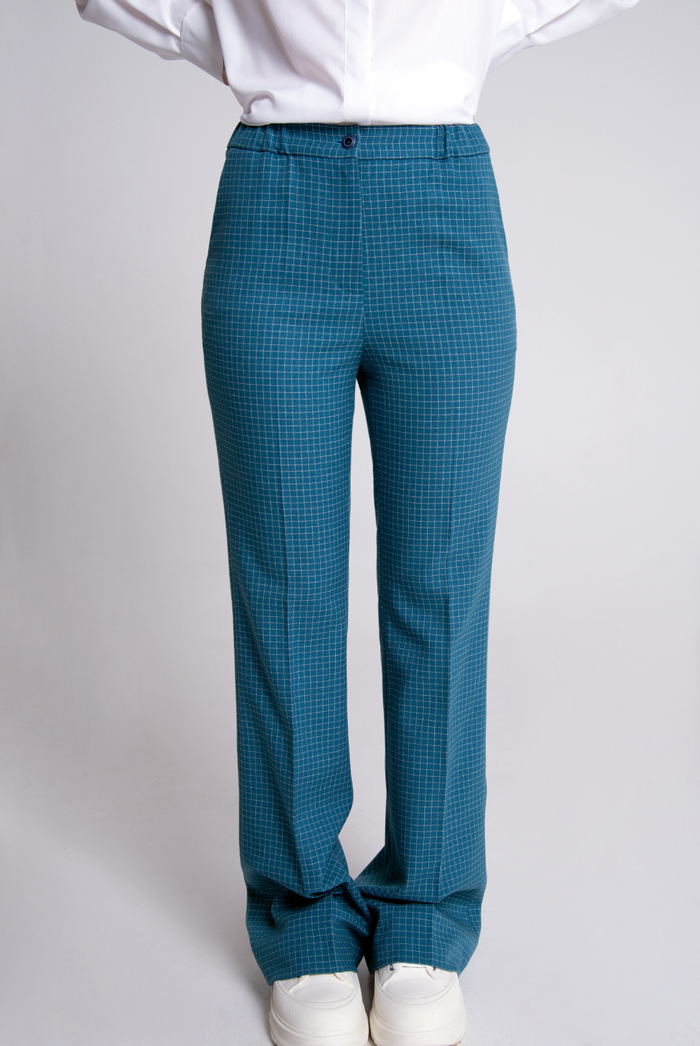 Брюки женские 3882зп, клетка #406Кз023882зп