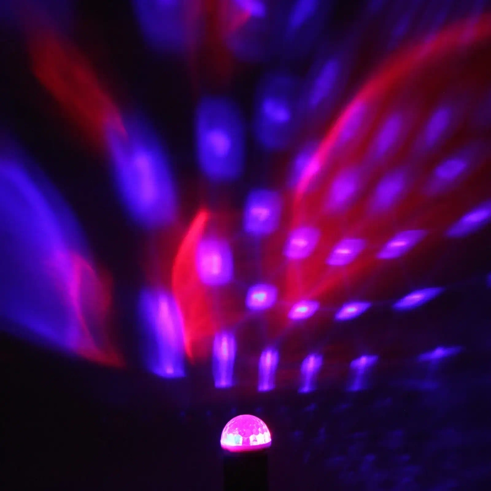 Диско-шар mini «Каледоскоп», LED (красный, зеленый, синий), переходник USB Type-C