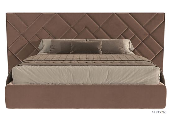 Кровать Кальвадос с широким изголовьем