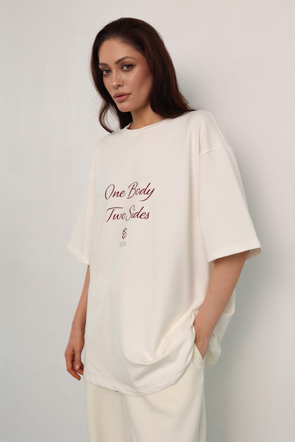 Футболка кремовая 2SIDES