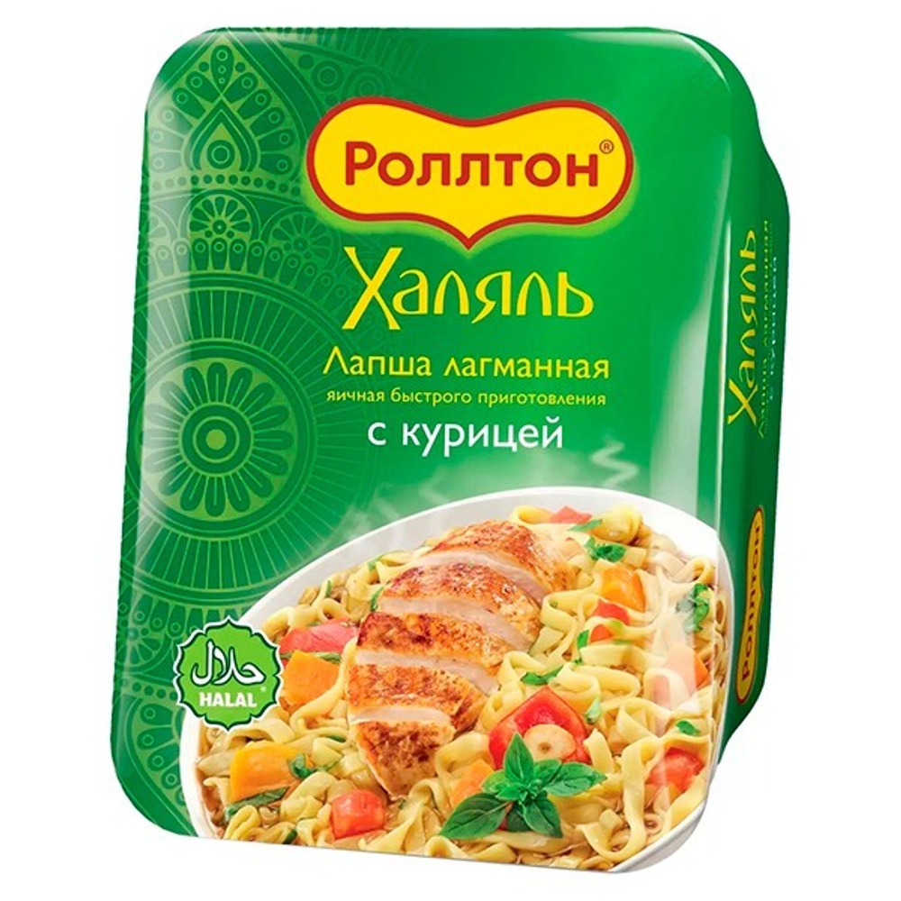 Лапша Роллтон Халяль лагманная с курицей 90 гр
