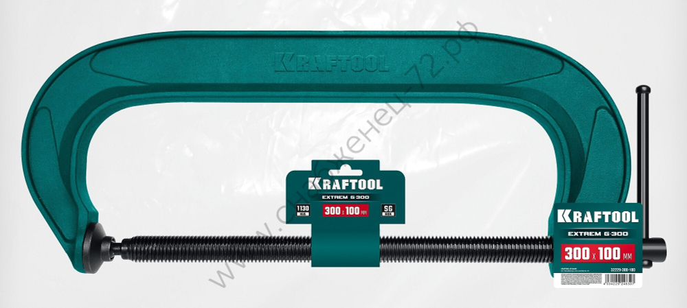 KRAFTOOL EXTREM G-300 300х100 мм, Струбцина G-образная (32229-300-100)