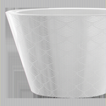 Кашпо для цветов пластиковое 5л d-23 см «Флейк» Пудровый (фольга)