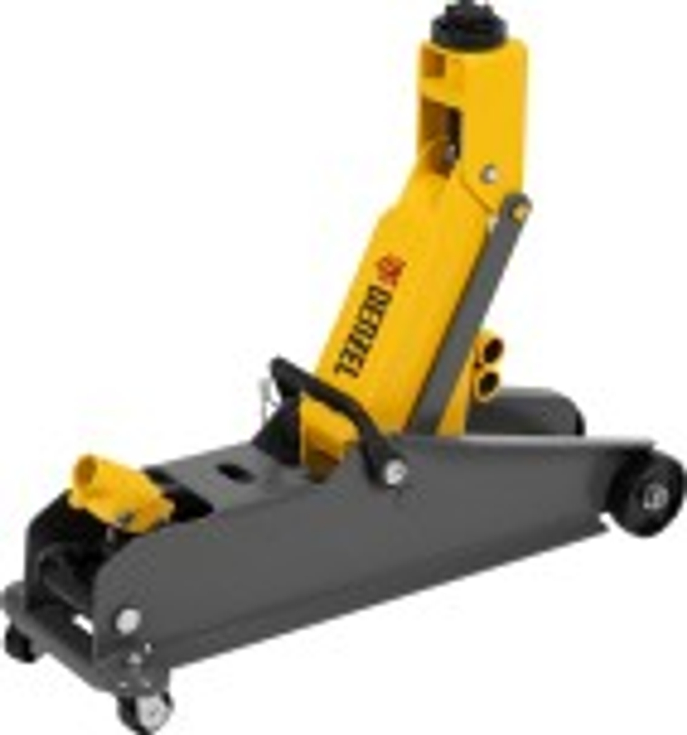 Домкрат подкатной Denzel 51261 гидравлический с фиксатором, 3 т, 190-532 мм, SUV