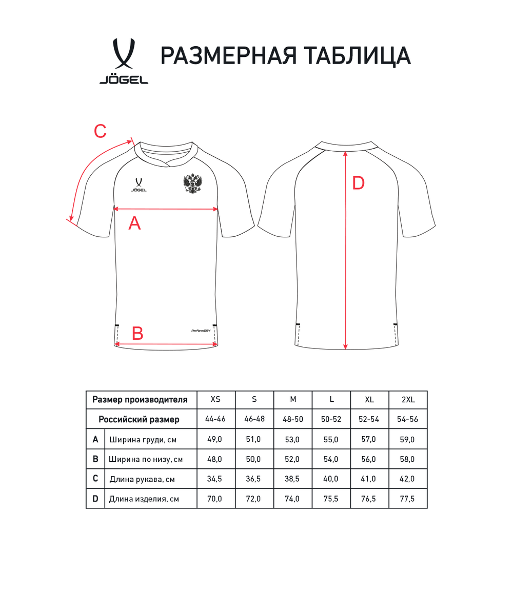 Футболка вратарская JÖGEL NATIONAL PerFormDRY GK Jersey, черный