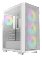 Корпус Ocypus Gamma C60 WH ARGB ATX/mATX/ITX 3xUSB Белый, Предустановленно 4x120мм ARGB Fans, Gamma-C60-WHG400XX-GL