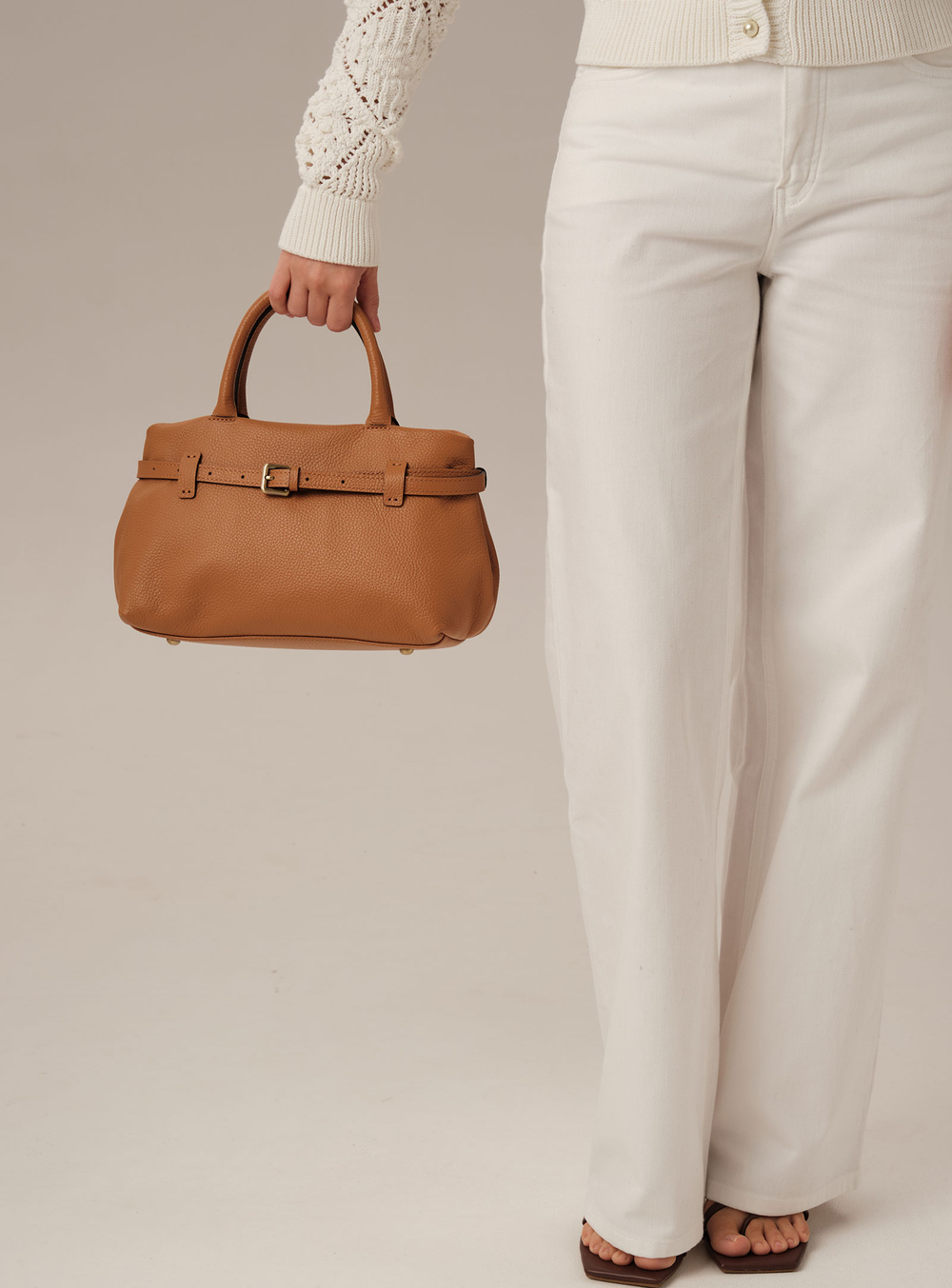 Кожаная сумка DBR Muse 31399 коричневый лист