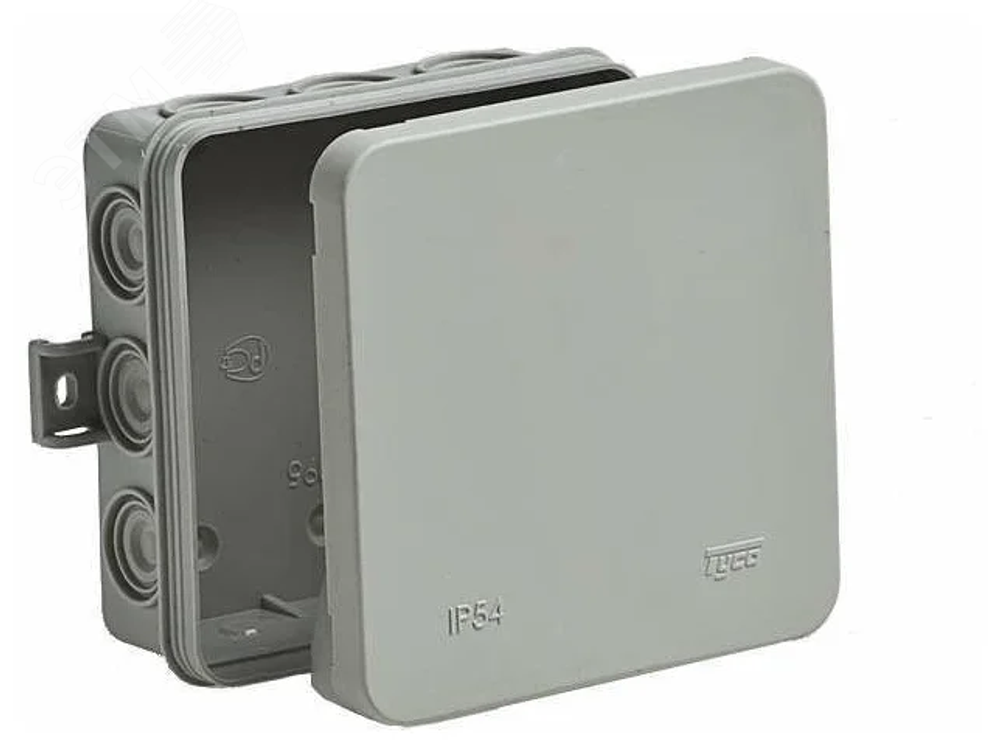 TYCO Коробка распределительная 100х100х35 IP54 12 кабельный ввод 67095 RUVinil