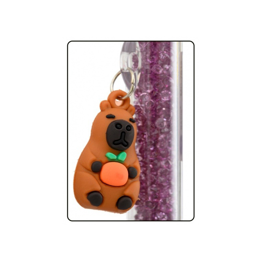 Ручка шариковая, автоматическая, Basir, синие чернила, серия "Капибара", с поворотным механизмом и стразами, 36 шт