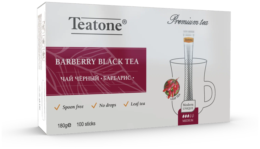 Чай черный с барбарисом в стиках Teatone