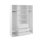 МС Мадера Шкаф 4-х ств. 1600*2100*500 (лдсп белый)