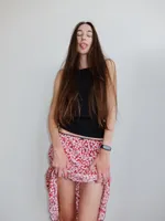 Юбка One Two Midi Lolita Red Flower