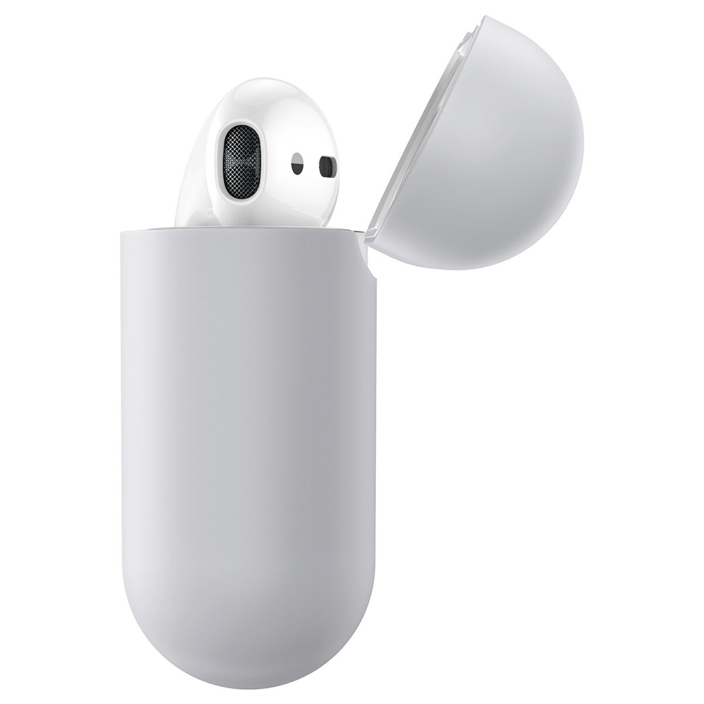 Чехол для Apple AirPods 1/2 Baseus Ultrathin Series Silica Gel Protector - Grey