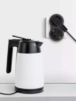 Двойник для розетки электрический ЭРА SPx-2e-B с заземлением, 16А, черный / Разветвитель электрический 2 розетки, тройник