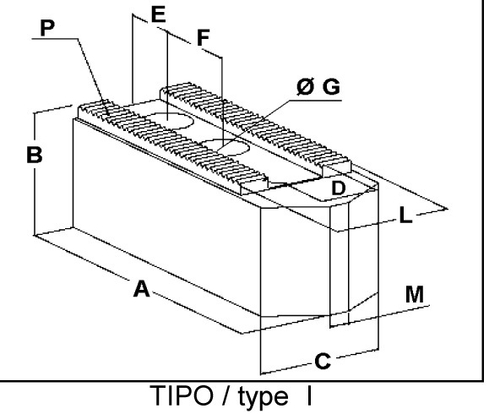 Кулачки мягкие 25.22.02/G ( 1 шт) паз 11 мм. 1,5x60° для патрона ф160 мм ROHM
