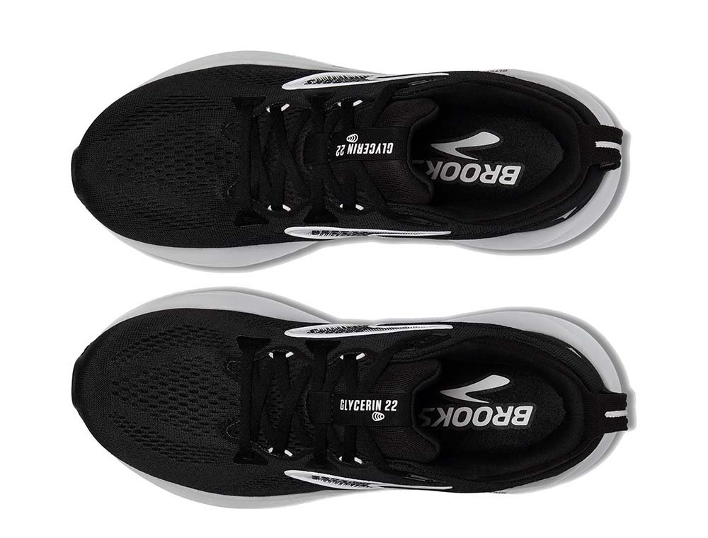 Мужские беговые кроссовки Brooks Glycerin 22 M Черно-Белый
