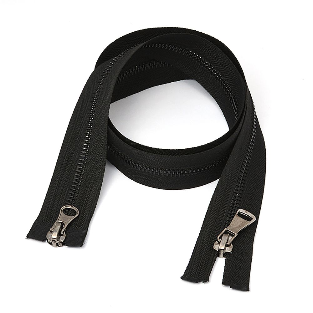 Молния MaxZipper Трактор №5 2 замка 80см цвет черный