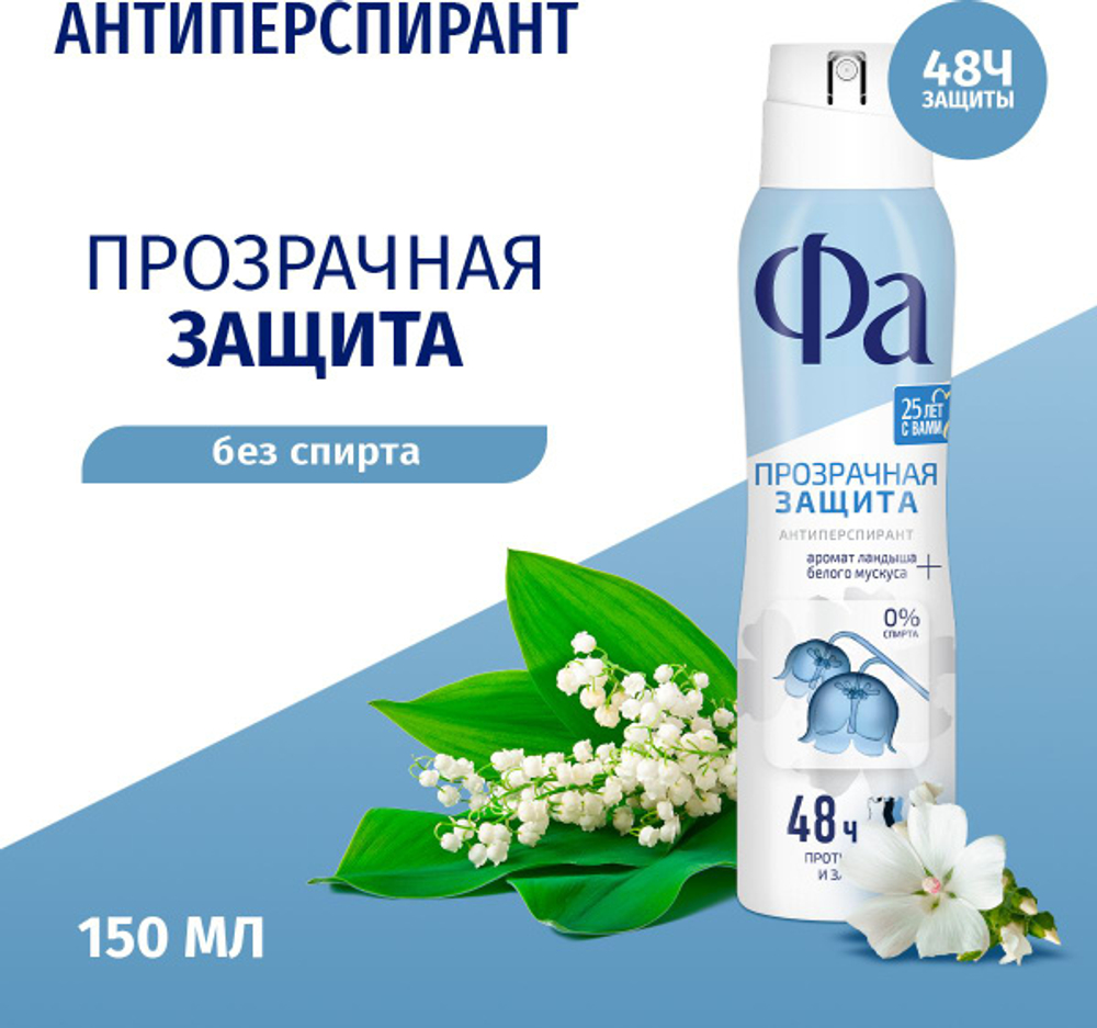 Фа 150 мл Прозрачная защита