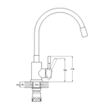 Смеситель SOLONE для кухни EZA4-F090BU