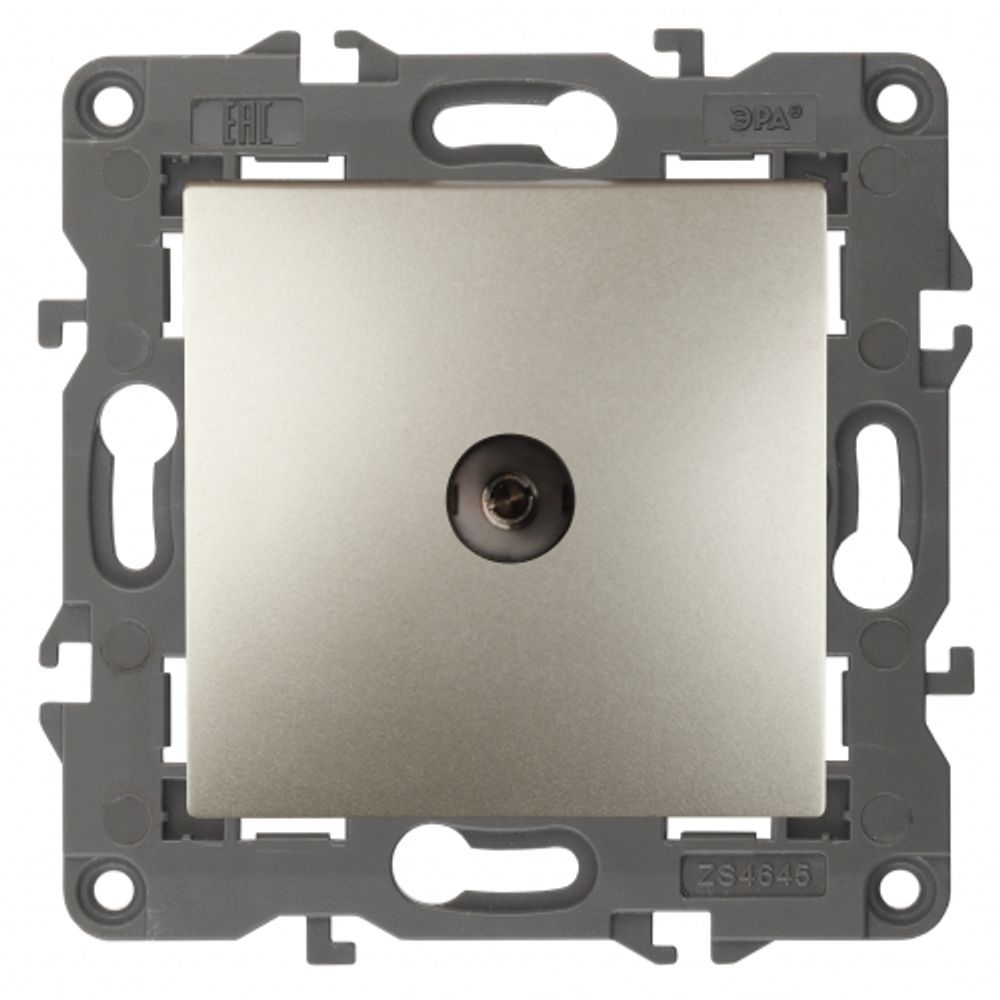 14-3101-04 ЭРА Розетка TV одиночная, IP20, Эра Elegance, шампань | Розетки и выключатели
