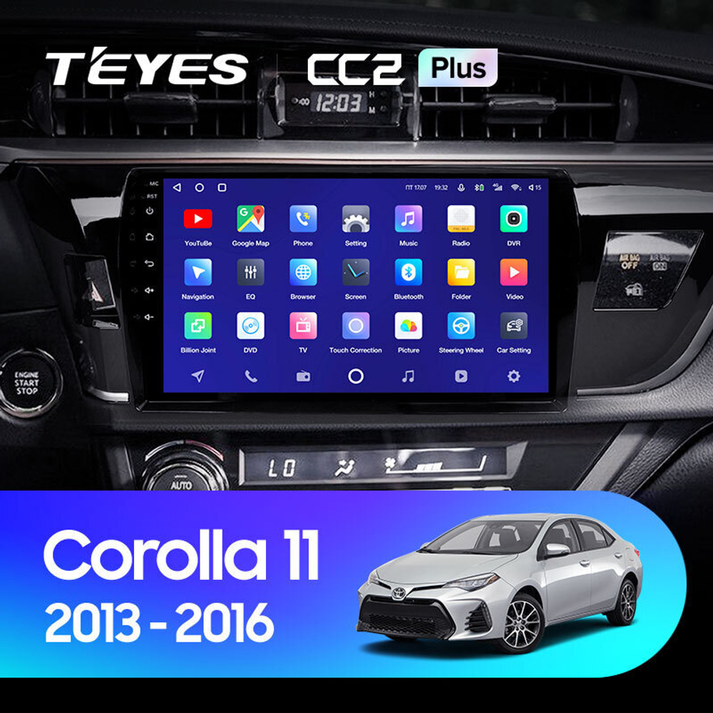 Teyes CC2 Plus 10,2"" для Toyota Corolla 2013-2016