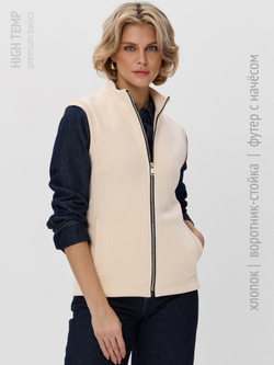 Жилет с начесом на молнии